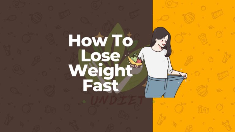 How To Lose Weight Fast
